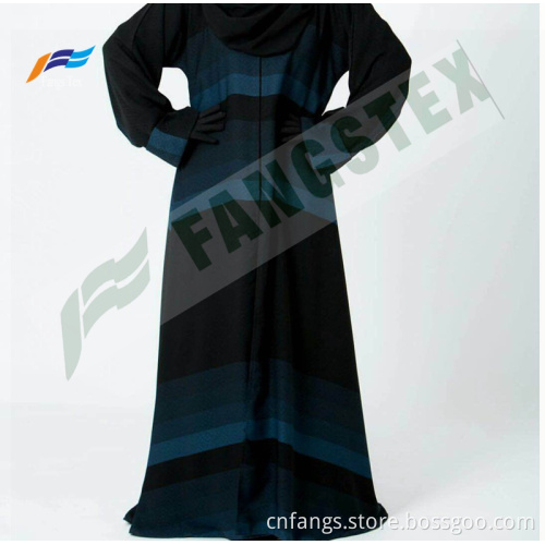 100% Polyester Nida Formal Black Dubai Abaya Fabrics